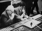 With his son Vakhtang(during the recording in Moscow).